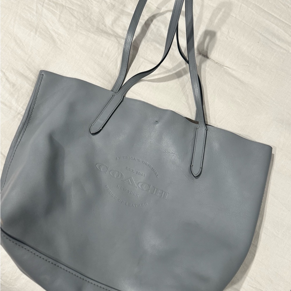 Coach Slate Blue Leather Tote